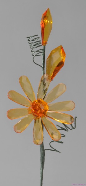 Formano Tisch-Deko Blütenast Acryl orange 18 cm